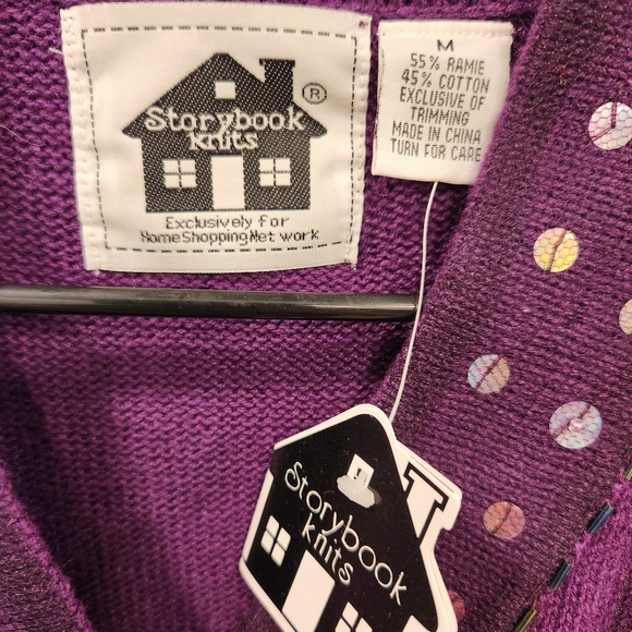 Storybook Knits NWT Tulle IlIusion Button Up Cardigan - Picture 3 of 8